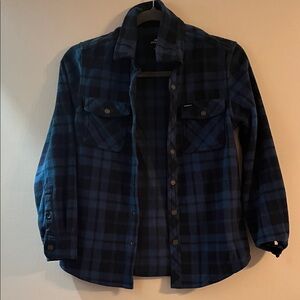O'Neill Black and Blue Plaid Shirt